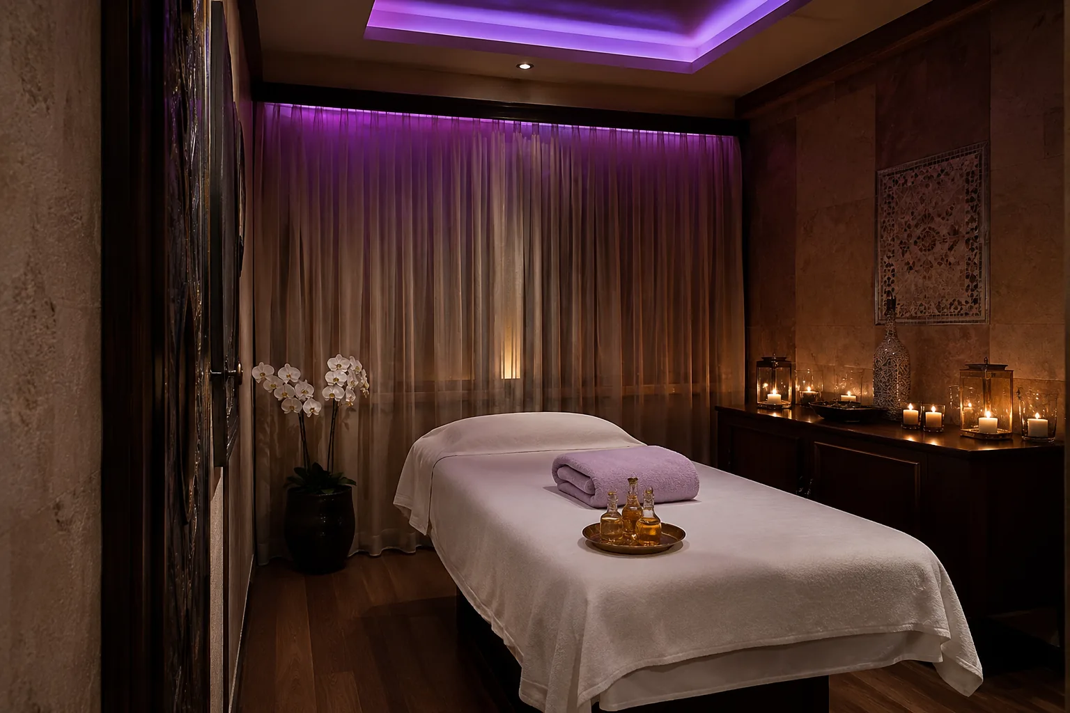 Masaj odasının genel görünümü — Lila Spa, Bayrampaşa misafirlerine hizmet veren salon